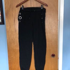 Metal detail joggers